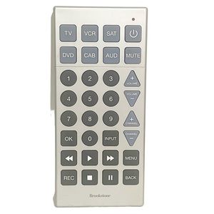 Brookstone Jumbo Big Button Universal TV Remote‎ Electronic Grey Television